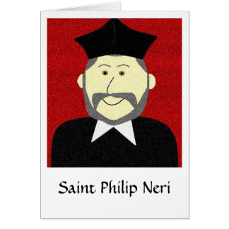 Cartão Santo Philip Neri