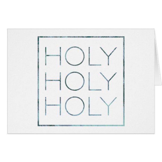 Cartão Santo Santo Santo Santo (Frente horizontal)