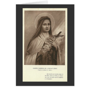 Cartão Santo Therese de Lisieux