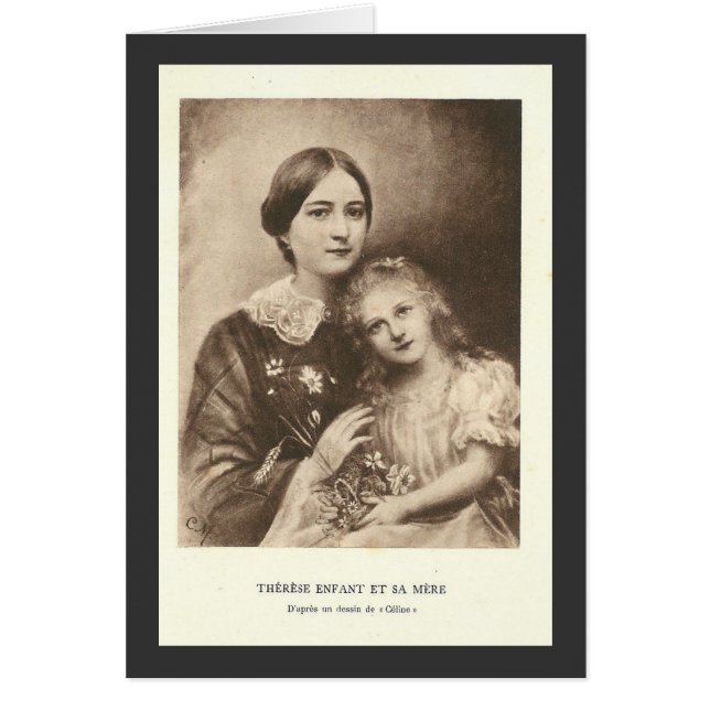 Cartão Santo Therese de Lisieux (Frente)