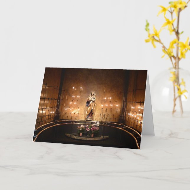 Cartão Santuário da Bem-Aventurada Virgem Maria, Seattle, (Flor Amarela)