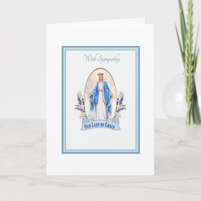 Cartão Santuário da Virgem Maria Simpatia Funeral (Frente)