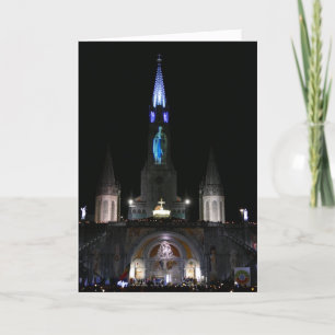 Cartão Santuário de Nossa Senhora de Lourdes, França -