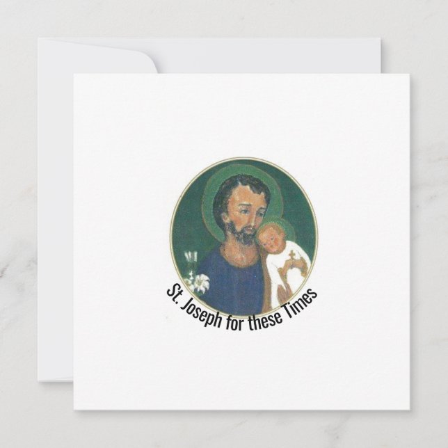 Cartão São José para estes Tempos (Frente)