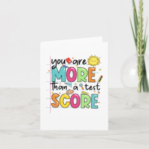 Cartão São Mais Do Que Um Teste De Teste Do Professor