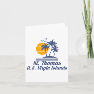 Cartão São Tomás Ilhas Virgens Americanas Praia Caribe 