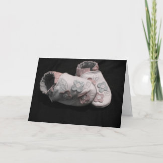 Cartão sapateira de menina