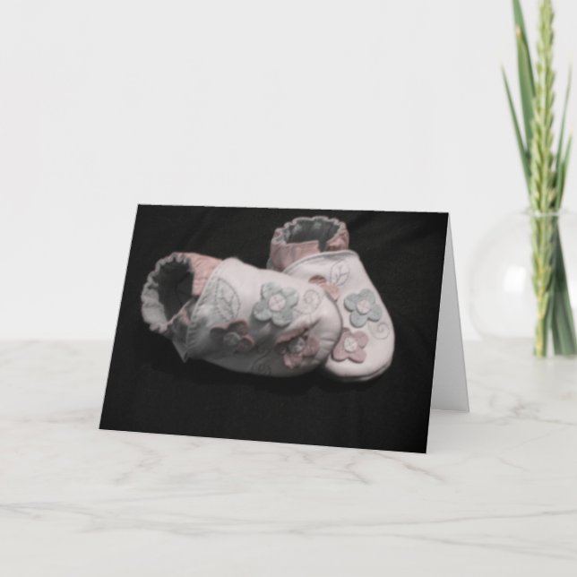 Cartão sapateira de menina (Frente)