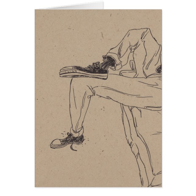 Cartão Sapatilhas magros (Frente)