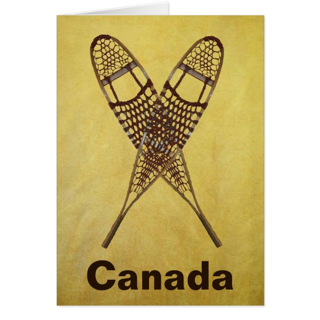 Cartão Sapatos de neve (Frente)