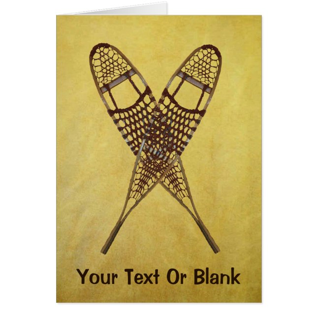 Cartão Sapatos de neve (Frente)