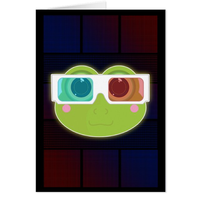 Cartão sapo 3D (Frente)