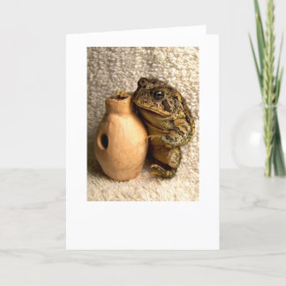 Cartão Sapo com miniatura de fotografia udu