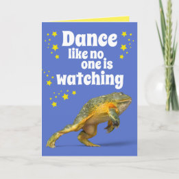 Cartão Sapo Dançante - Dança Como Ninguém Está Assistindo