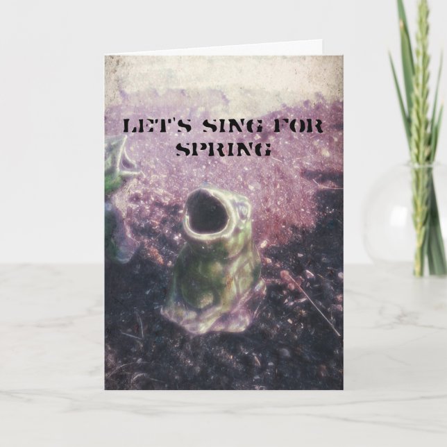 Cartão Sapo de jardim (Frente)