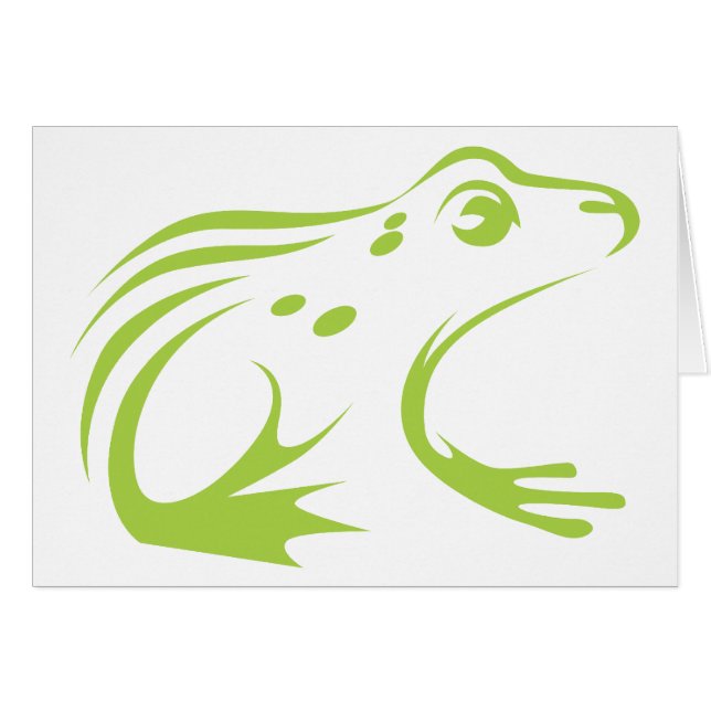 Cartão Sapo de leopardo do norte (Frente Horizontal)