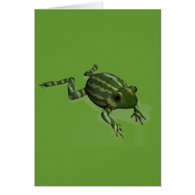Cartão Sapo de melancia (Frente)