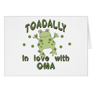 Cartão Sapo de Oma do amor de TOADALLY