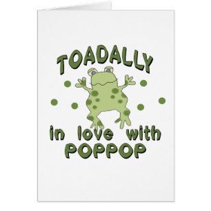 Cartão Sapo de PopPop do amor de TOADALLY