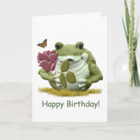 Sapo do feliz aniversario