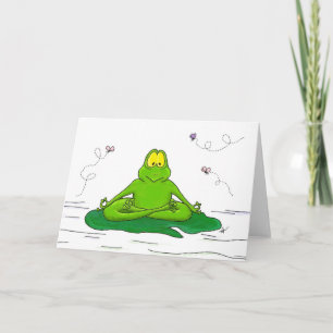 Cartão Sapo Meditante