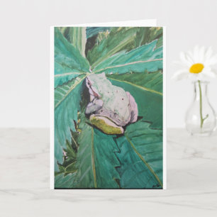 Cartão "Sapo sobre o Verde" por AlarsenArtist