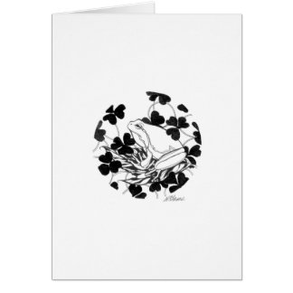 Cartão Sapo & trevo do jardim