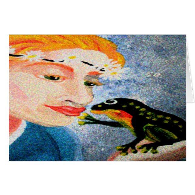 Cartão Sapos de beijos (Frente Horizontal)