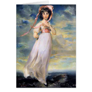 Cartão Sarah Barrett Moulton "Pinkie" 1794 por Lawrence