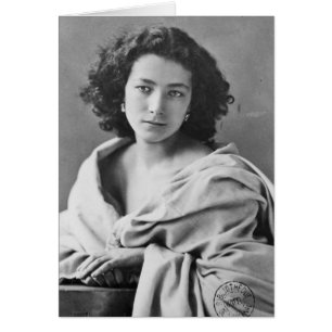 Cartão Sarah Bernhardt em fantasia, c.1860