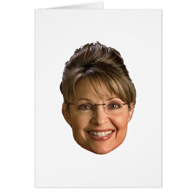 Cartão sarah palin head (Frente)