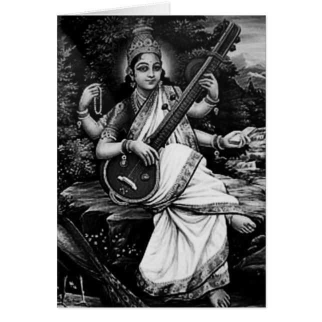 Cartão Saraswati-Namaste (Frente)