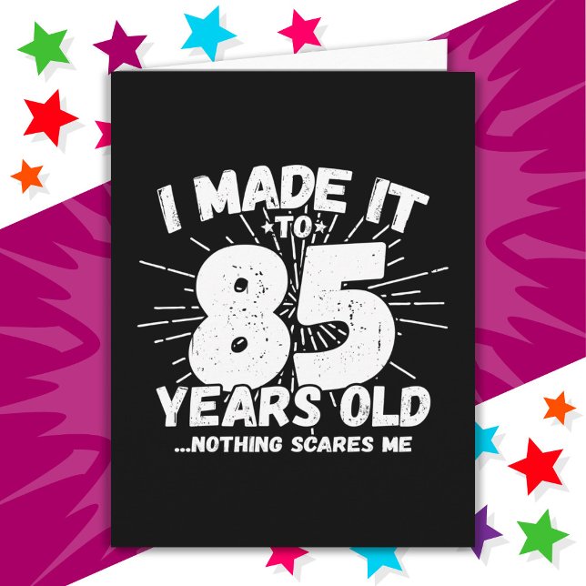Cartão Sarcástico de 85 anos Meme Engraçado 85º aniversár (Criador carregado)