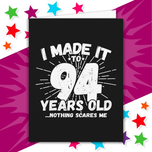 Cartão Sarcástico de 94 anos Meme Engraçado 94º aniversár (Criador carregado)