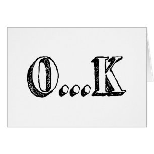 Cartão Sarcástico OK