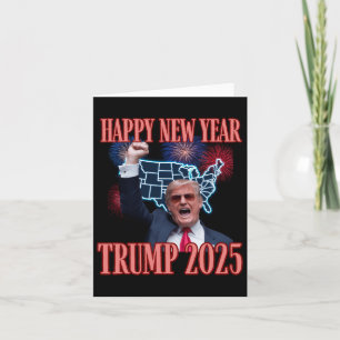 Cartão Sarcástico Trump Feliz Ano Novo 2025 47º President
