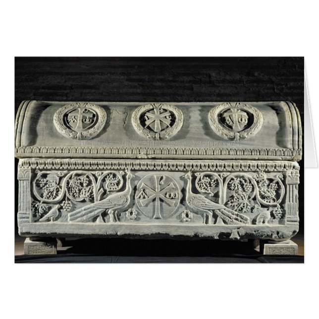 Cartão Sarcófago do bishop Theodore (Frente Horizontal)