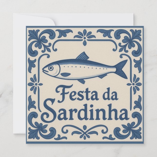 Cartão Sardinha portuguesa - (Frente)
