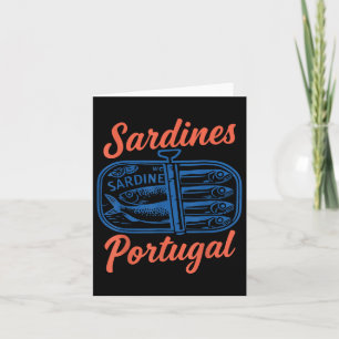 Cartão Sardinhas Com Pó De Peixe Retrográfico Para Homens