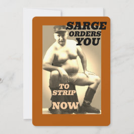Cartão SARGE MANBOOBS Greeting Card Collection