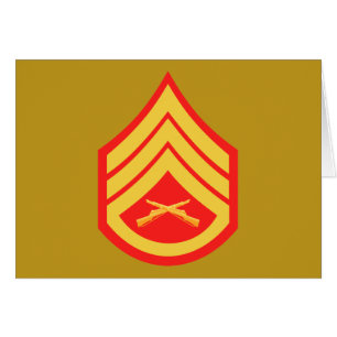 Cartão Sargento-mor E-6 do USMC SSgt