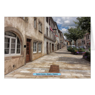 Cartão Sarre-Union, Alsace, França