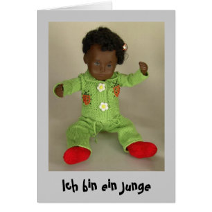 Cartão Sasha Baby Geburtsanzeige Karte