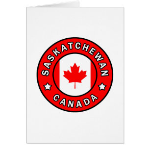 Cartão Saskatchewan Canadá