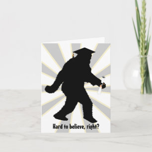 Cartão Sasquatch de Graduação