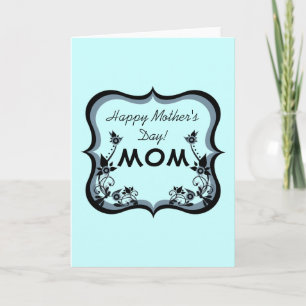 Cartão Sassy Floral Dia de as mães Greeting Card Periwink
