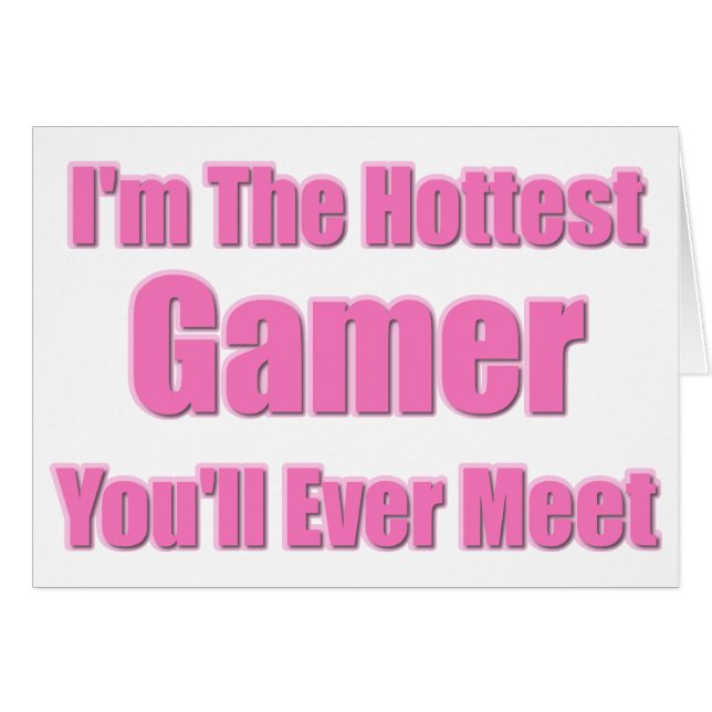 Cartão Sassy Gamer (Frente Horizontal)