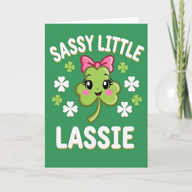 Cartão Sassy Little Lassie (Frente)