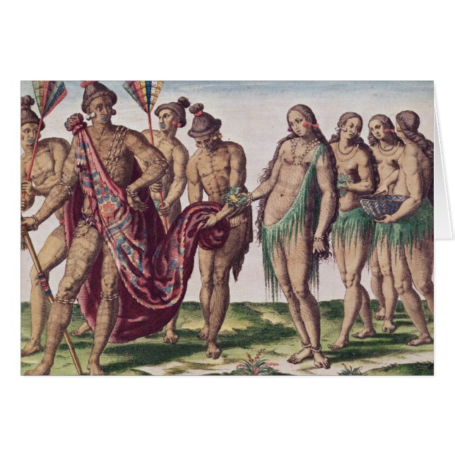 Cartão Satouriona principal e sua esposa vão para uma (Frente Horizontal)