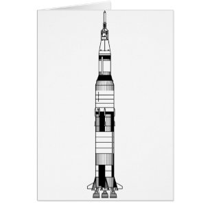 Cartão Saturn V Rocket